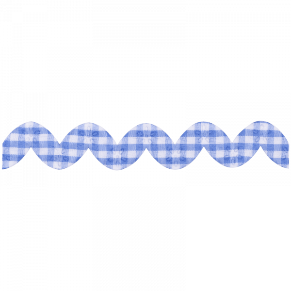 wężyk taśma niebieska kratka wzór 43 korinex