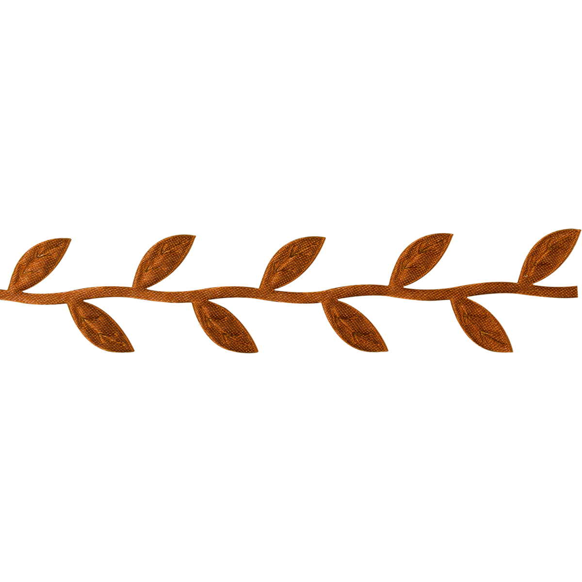 girlanda z liśćmi z tkaniny satynowej w kolorze brązowym