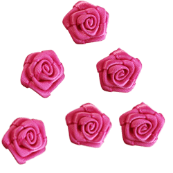 różyczki atłasowe kolorowe