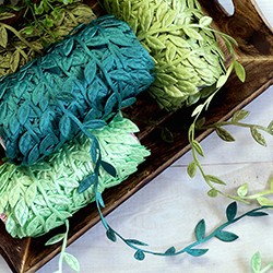 listki, girlandy na taśmie