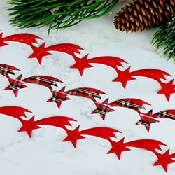 gwiazdki betlejemskie na taśmie